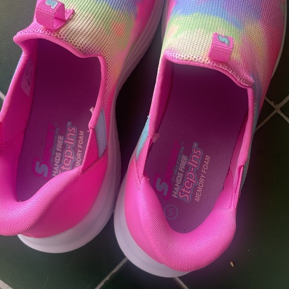 S sport by Skechers Baily Hands Free Step Ins Sneakers Girls’ Multicolor Size 5 - Picture 6 of 11